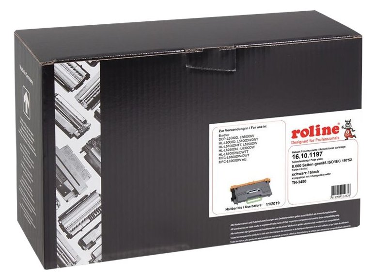 ROTRONIC-SECOMP ROLINE - Schwarz - kompatibel - Tonerpatrone (Alternative zu: Brother TN3480) von LumaTech