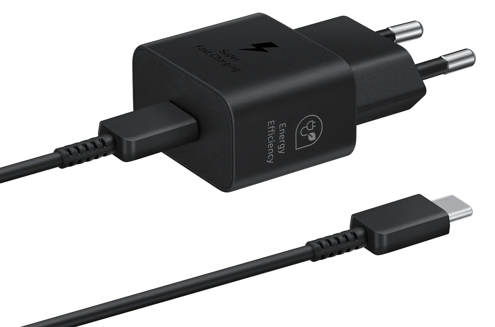 Samsung EP-T2510X - Netzteil - mit Datenkabel - 25 Watt - 3 A - PD 3.0, SFC, PD/PPS (24 pin USB-C) - Schwarz, Ansicht 5