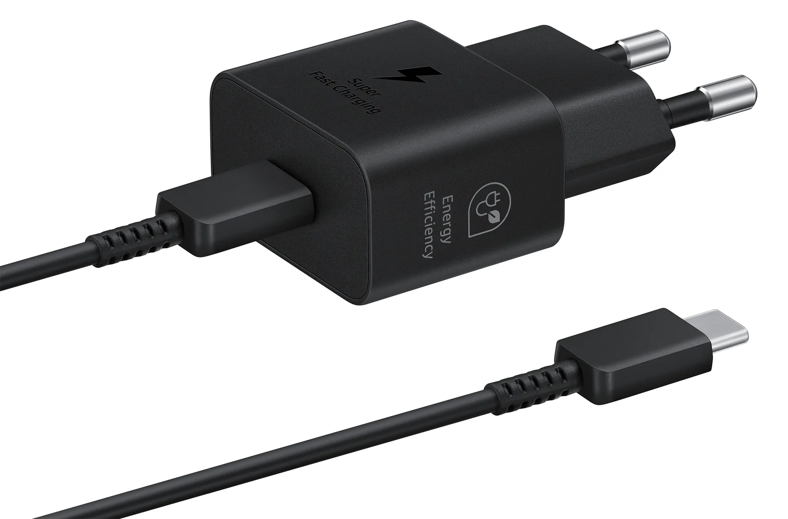 Samsung EP-T2510X - Netzteil - mit Datenkabel - 25 Watt - 3 A - PD 3.0, SFC, PD/PPS (24 pin USB-C) - Schwarz, Ansicht 7