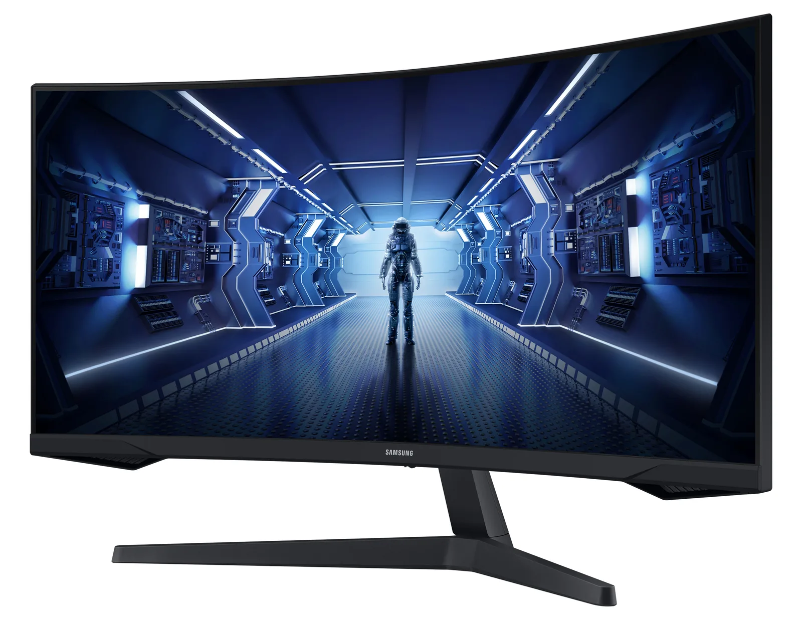 Samsung Odyssey G5 C34G55TWWP - G55T Series - LED-Monitor - Gaming - gebogen - 86 cm (34), Ansicht 3