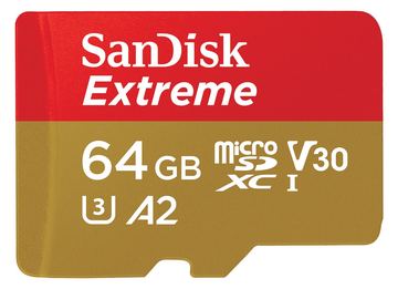 SanDisk Extreme - Flash-Speicherkarte (microSDXC-an-SD-Adapter inbegriffen) von LumaTech