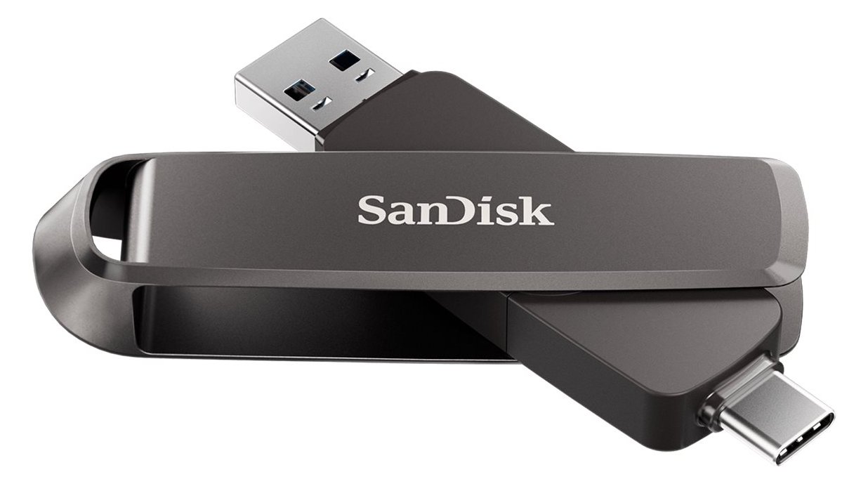 SanDisk Extreme PRO Dual Drive 2TB Metal USBC - Secure Digital (SD) - 0,88 GB