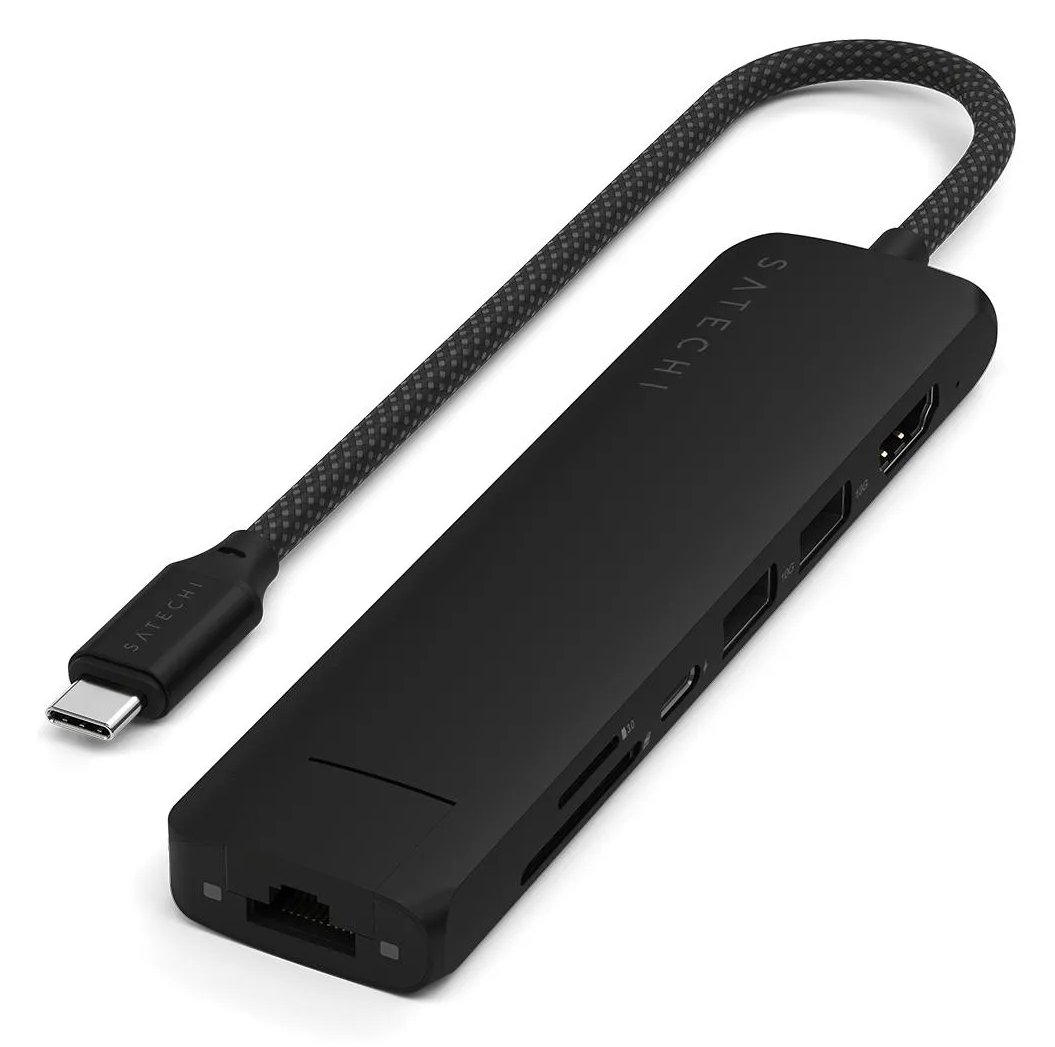 Satechi 7-in-1 - Dockingstation - USB-C / USB 3.2 Gen 2 x 2