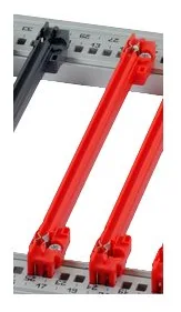 SCHROFF Führungsschiene - Rot - 16 cm (Packung mit 10), Ansicht 2