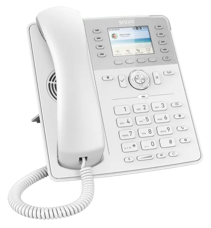Snom D735 - VoIP-Telefon - dreiweg Anruffunktion - Weiß, Ansicht 2