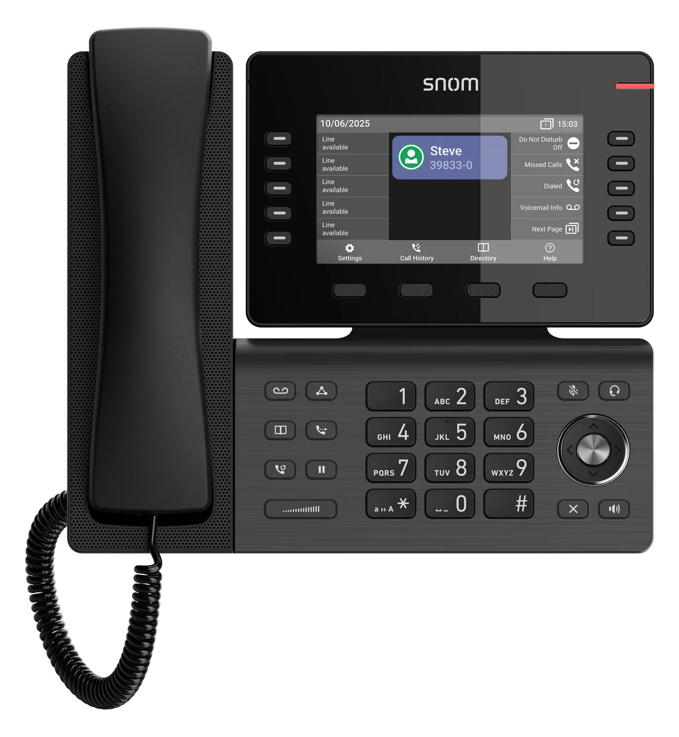Snom Telefon D815WB - VoIP-Telefon - Voice-Over-IP, Ansicht 2