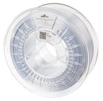 Spectrum Filaments 3D Filament PLA Silk 1.75mm Aluminium Silver Silber 1kg von LumaTech