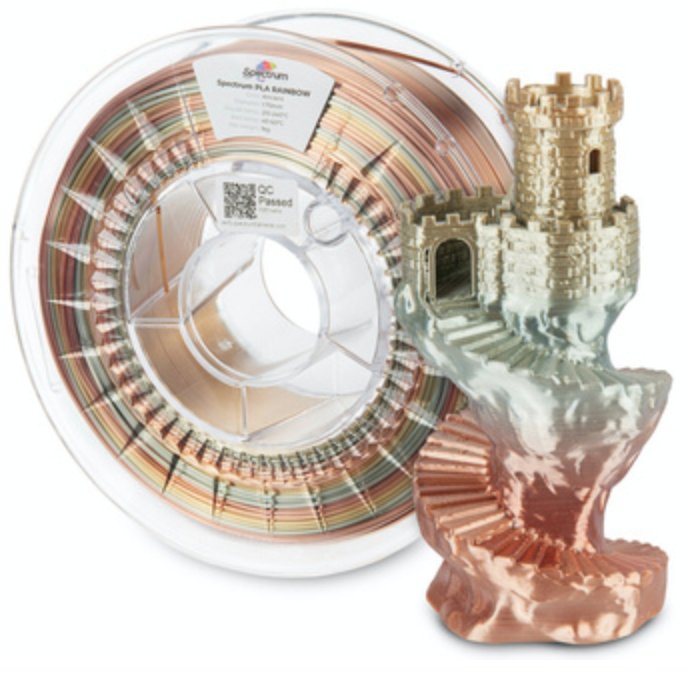 Spectrum Filaments Filament· PLA SILK Rainbow· ANCIENT· 1.75mm· 1kg