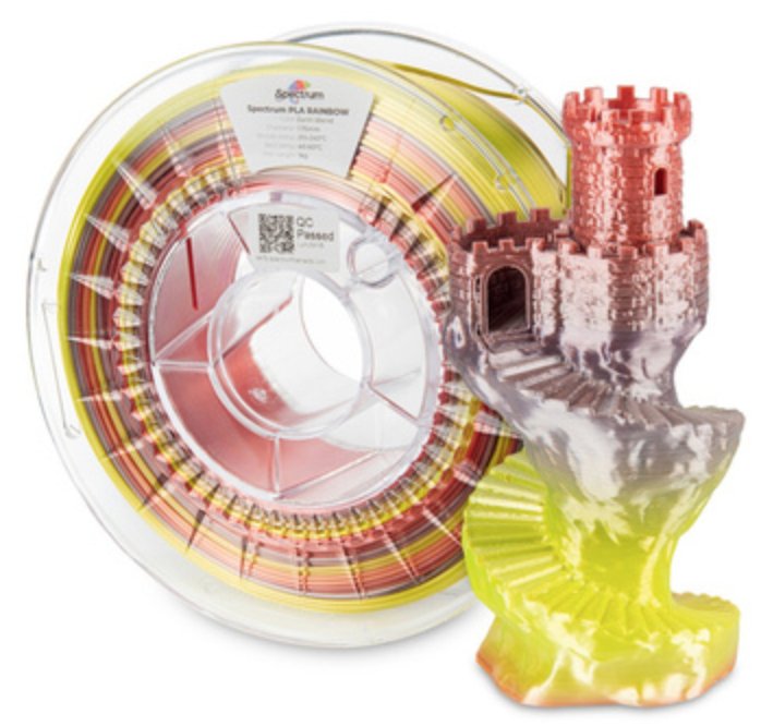 Spectrum Filaments Filament· PLA SILK Rainbow· EARTH BLEND· 1.75mm· 1kg