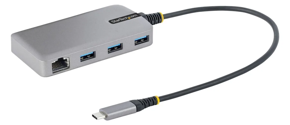 StarTech.com 3-Port USB-C Hub with Ethernet, 3x USB-A Ports, Gigabit Ethernet, USB 3.0 5Gbps, Bus-Powered - 0 - 70 °C, Ansicht 5