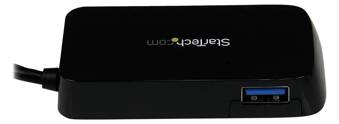 StarTech.com 4 Port USB 3.0 SuperSpeed Hub - Schwarz - 0,145 m, Ansicht 3