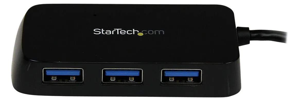 StarTech.com 4 Port USB 3.0 SuperSpeed Hub - Schwarz - 0,145 m, Ansicht 4