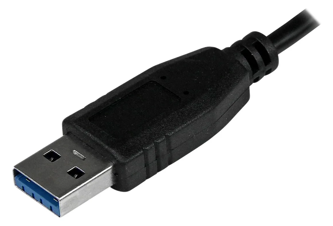 StarTech.com 4 Port USB 3.0 SuperSpeed Hub - Schwarz - 0,145 m, Ansicht 5