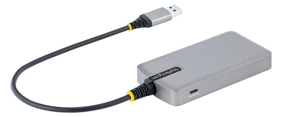 StarTech.com 4-Port USB Hub, USB 3.0 5Gbps, Bus Powered, USB-A to 4x USB-A Hub with Optional Auxiliary Power Input, Ansicht 5