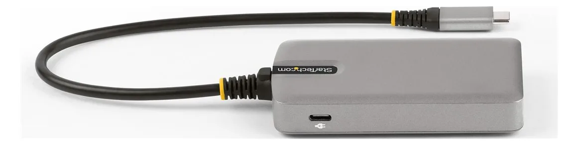 StarTech.com 4-Port USB-C Hub with USB-C DP Alt Mode Video Output 4K 60Hz, 3x USB-A, 1x USB-C, 100W Power Delivery Pass, Ansicht 5