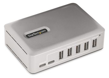 StarTech.com 7-Port USB-C Hub, 5x USB-A + 2x USB-C, Self-Powered w/ 65W Power Supply, USB 3.1 10Gbps Hub w/ BC1.2 von LumaTech