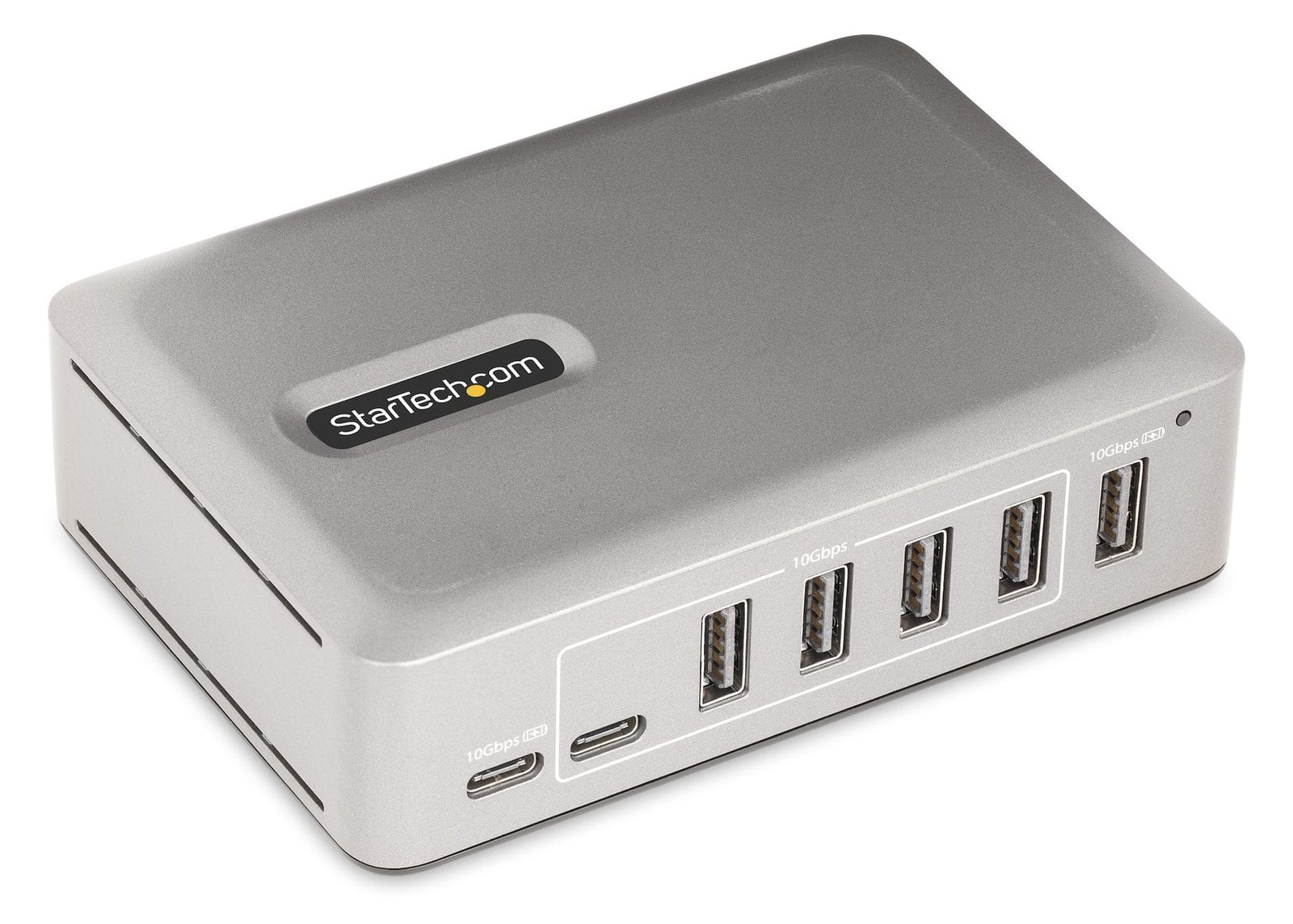 StarTech.com 7-Port USB-C Hub, 5x USB-A + 2x USB-C, Self-Powered w/ 65W Power Supply, USB 3.1 10Gbps Hub w/ BC1.2