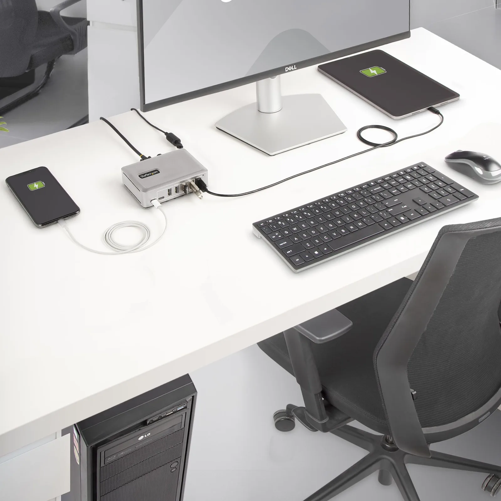 StarTech.com 7-Port USB-C Hub, 5x USB-A + 2x USB-C, Self-Powered w/ 65W Power Supply, USB 3.1 10Gbps Hub w/ BC1.2, Ansicht 2