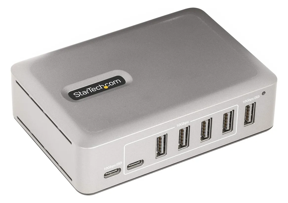 StarTech.com 7-Port USB-C Hub, 5x USB-A + 2x USB-C, Self-Powered w/ 65W Power Supply, USB 3.1 10Gbps Hub w/ BC1.2, Ansicht 4
