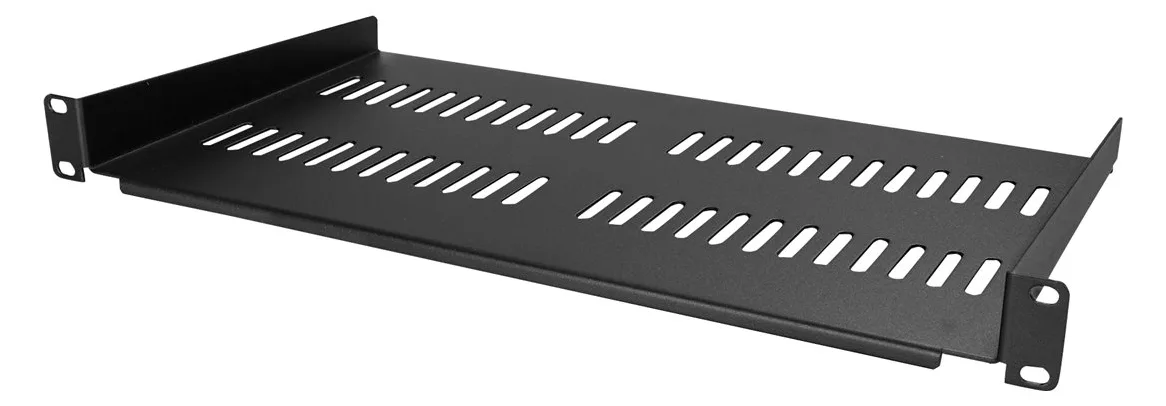 StarTech.com Belüfteter Server Rack Fachboden 1 HE - 25 cm Tief - Stahl - Rack - Regal - Schwarz - 1U - 25.4 cm (10), Ansicht 3