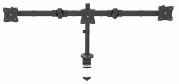 StarTech.com Dreifach Monitorarm für Surround Setup - Unterstützt 3 monitore bis zu 24 - Werkzeuglose Höhenverstellung von LumaTech