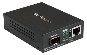 StarTech.com Gigabit Ethernet LWL / Glasfaser Medienkonverter mit SFP - 1000 Mbit/s Multimode Gigabit Ethernet von LumaTech