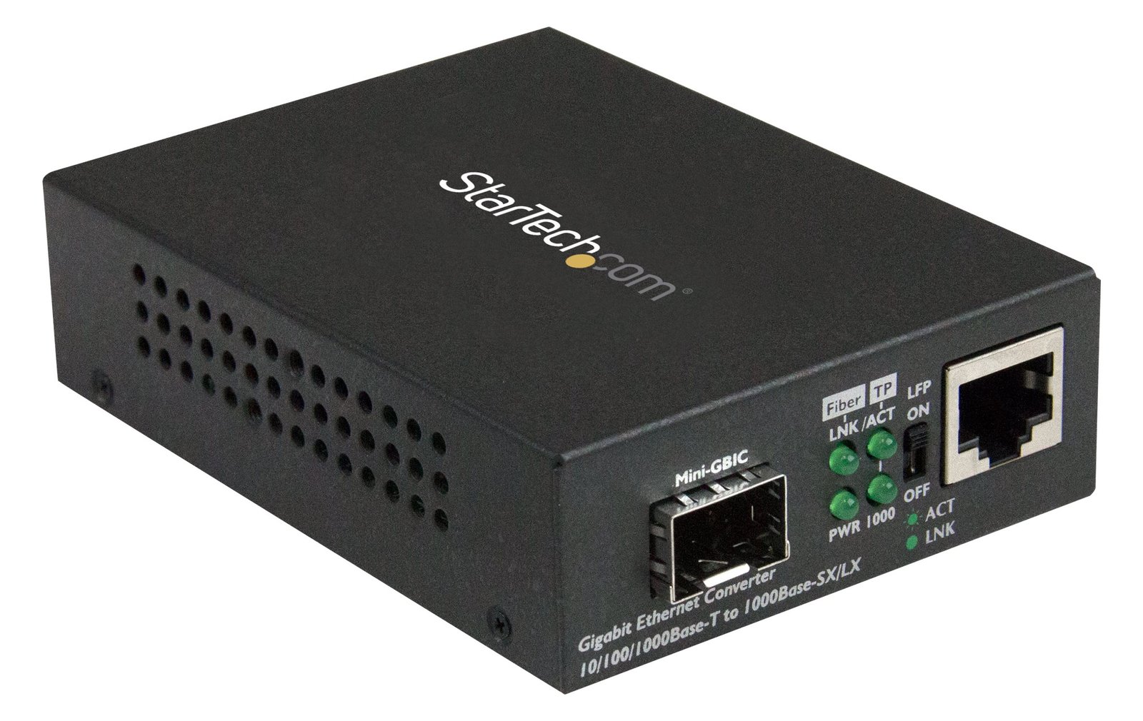 StarTech.com Gigabit Ethernet LWL / Glasfaser Medienkonverter mit SFP - 1000 Mbit/s Multimode Gigabit Ethernet von LumaTech