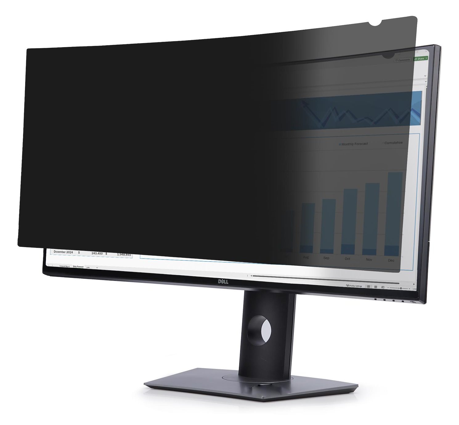 StarTech.com Privacy Screen For Dell P3424WE, Double-Sided Filter, TAA - Blickschutzfilter für Bildschirme - 2-Wege von LumaTech