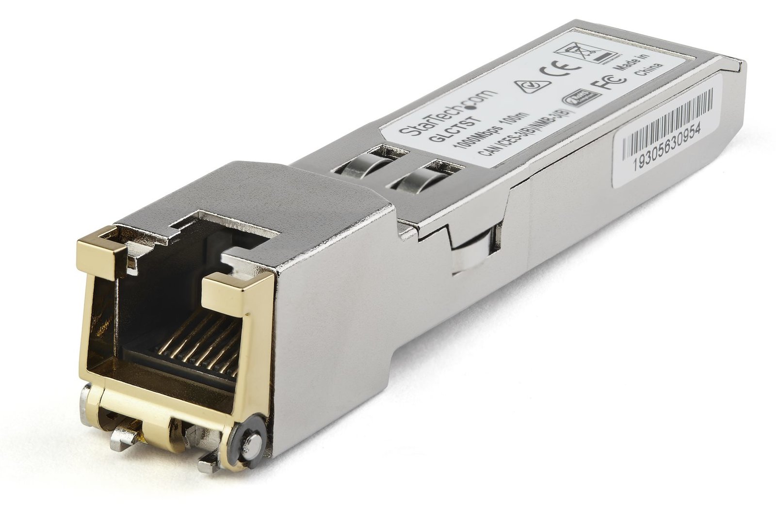 StarTech.com SFP1GTEMCST Transceiver Modul (SFP Module, 1000Base-T  Dell EMC kompatibel, Kupfer, RJ-45 Kupfer mit DDM)