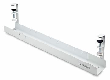 StarTech.com Under Desk Cable Management Tray, Clamp-on Installation - Weiß von LumaTech