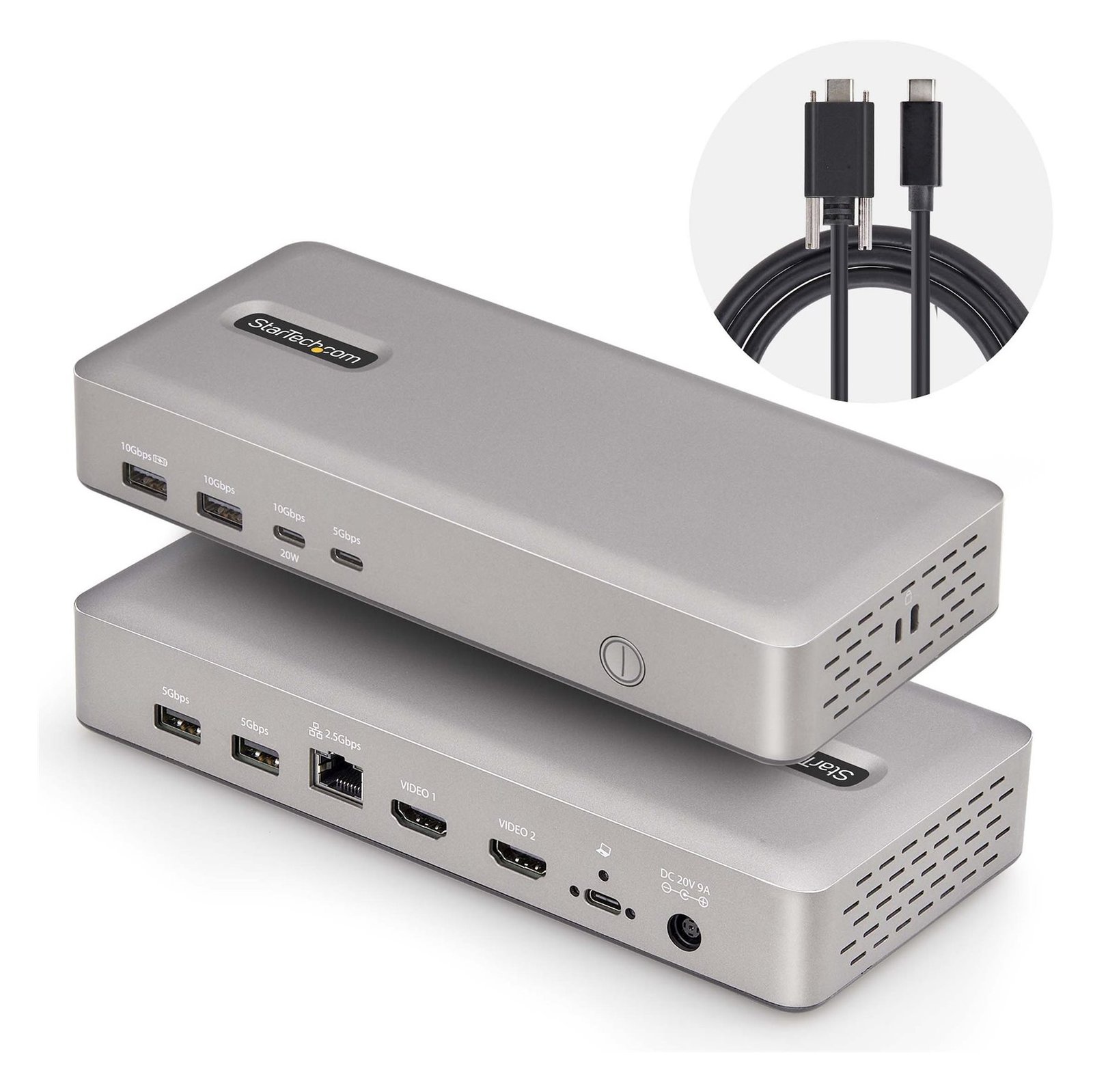 StarTech.com USB4 Docking Station, USB-C 40Gbps, Dual Video HDMI, Up to 2x 4K 60Hz 4:4:4 (RGB) von LumaTech