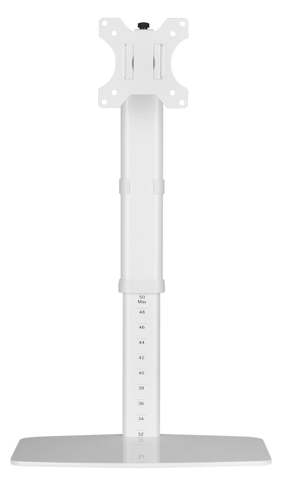 Techly DESK 100 - Aufstellung - freistehend - für Monitor - weiß - Bildschirmgröße: 43.2-68.6 cm (17-27)
