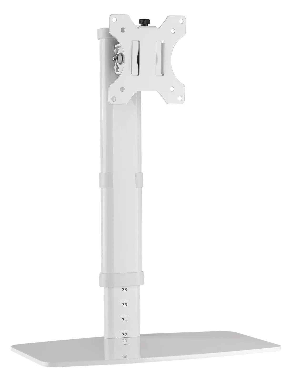Techly DESK 100 - Aufstellung - freistehend - für Monitor - weiß - Bildschirmgröße: 43.2-68.6 cm (17-27), Ansicht 5