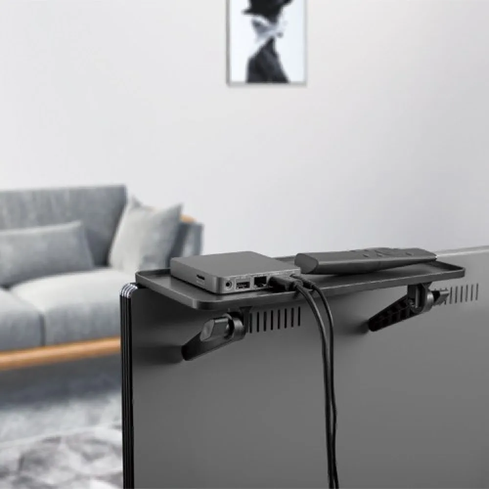 Techly ICA-DRS 902 - Schwarz - Kunststoff - Kunststoff - 1 Regale - 6 kg - Freistehend, Ansicht 2