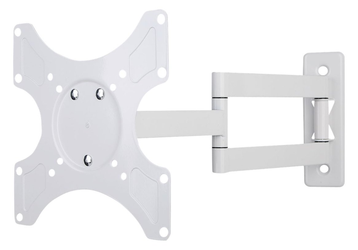 Techly Klammer - für Flachbildschirm - weiß - Bildschirmgröße: 48-94 cm (19-37)