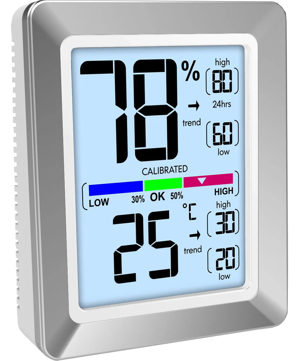 Technoline WS 9460 - Silber - Innen-Hygrometer - Innen-Thermometer - Hygrometer - Thermometer - Akku - 73 mm, Ansicht 2
