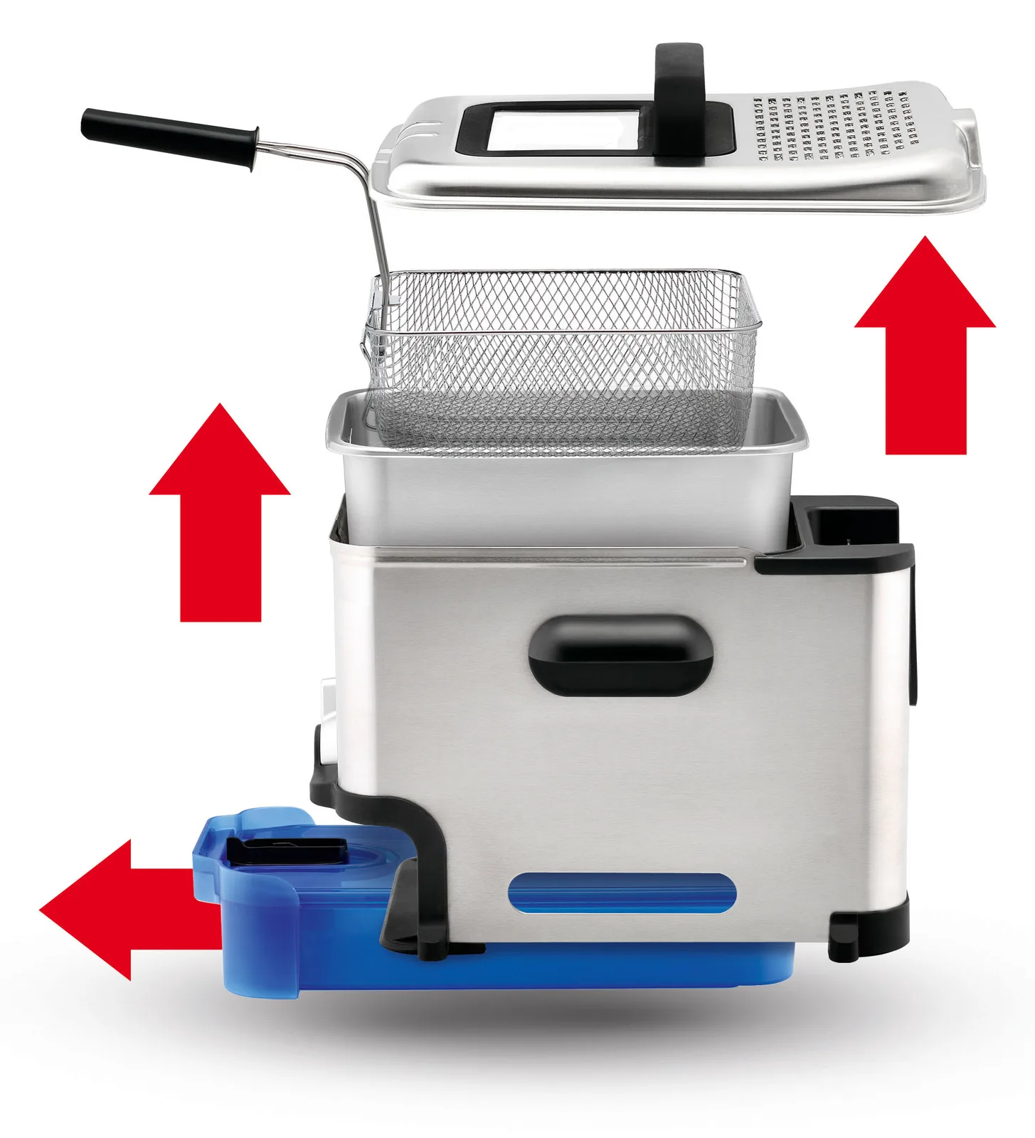 TEFAL Oleoclean PRO FR 8040 INOX & DESIGN - Fritteuse, Ansicht 7