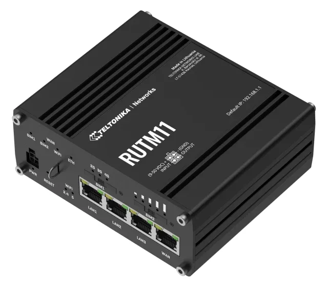 Teltonika · Router· RUTM11· LTE CAT6+ WiFi - Router - 1 Gbps, Ansicht 3
