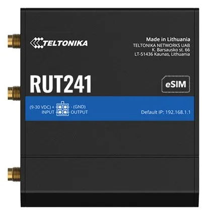Teltonika RUT241 eSIM Industrieller Router 4G LTE Wi-Fi Global - Router - WLAN, Ansicht 2