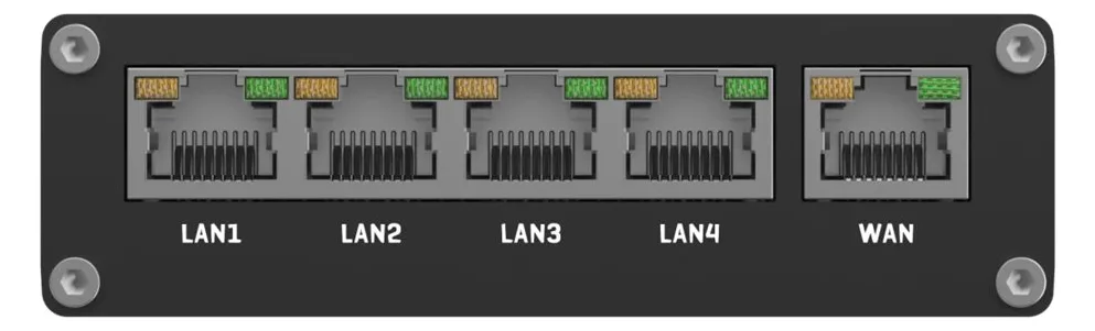 Teltonika RUT301 - Router 4-Port-Switch - an DIN-Schiene montierbar, Ansicht 5