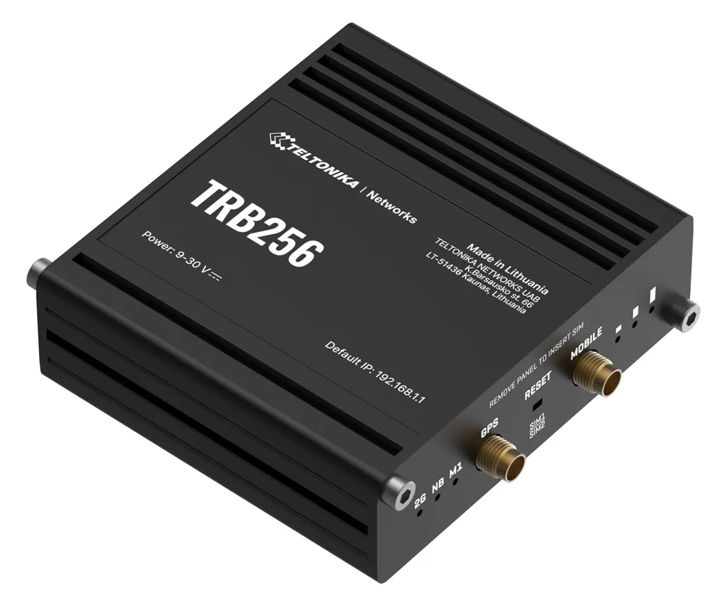 Teltonika TRB256 - Gateway - 100Mb LAN, BACnet, RS-485, Modbus, DNP3, RS-232, Ansicht 2