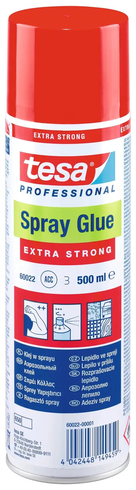 Tesa Sprühkleber EXTRA STRONG - 60022-00000-00 - 500 ml