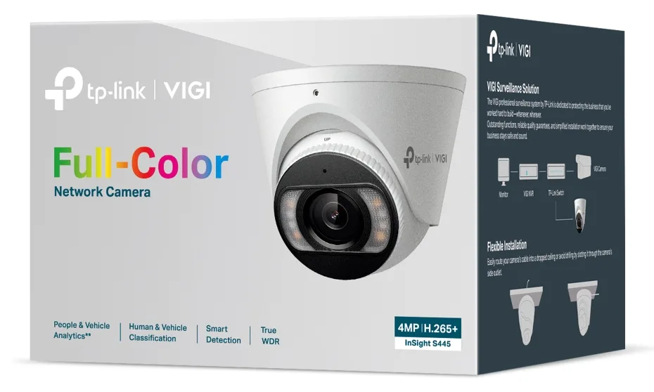 TP-LINK – 4MP Full-Color Turret Network Camera InSight S445 4mm, Ansicht 2