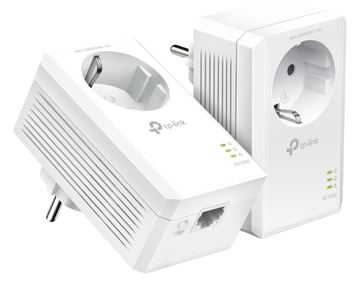 TP-LINK AV1000 - Gigabit Passthrough Starter Kit - Powerline Adapterkit - GigE, HomePlug AV (HPAV) von LumaTech