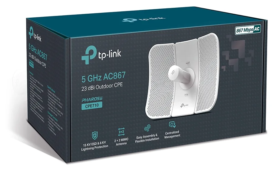 TP-LINK CPE710 - Antenne - Wi-Fi - 23 dBi - außen, Ansicht 3