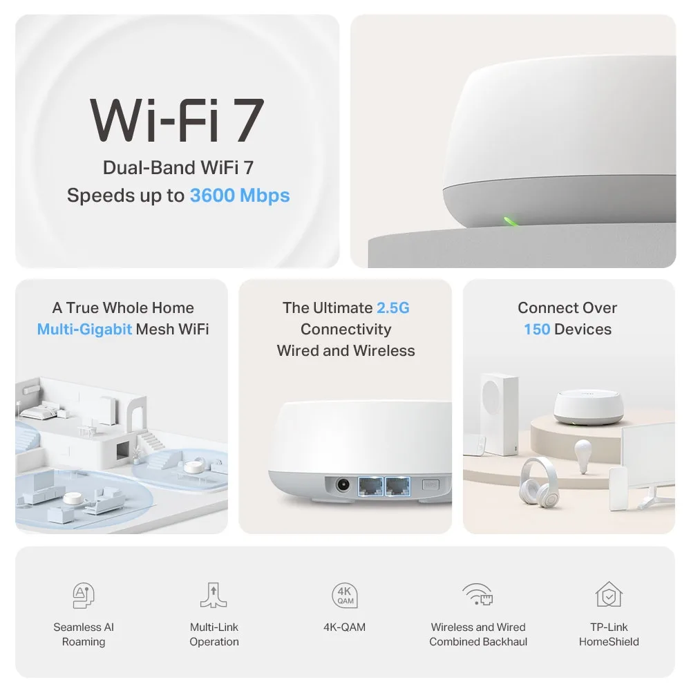 TP-LINK Deco BE25 V1 - WLAN-System - (3 Router), Ansicht 2