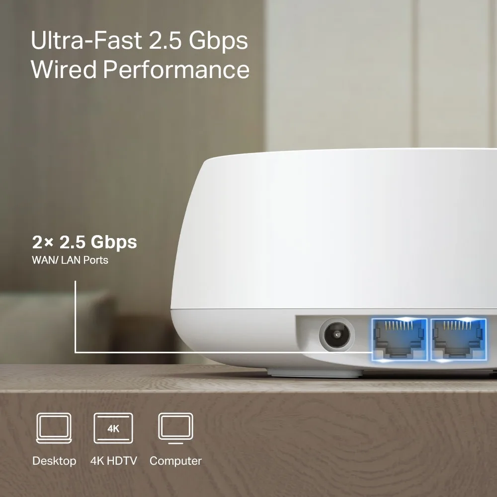 TP-LINK Deco BE25 V1 - WLAN-System - (3 Router), Ansicht 4