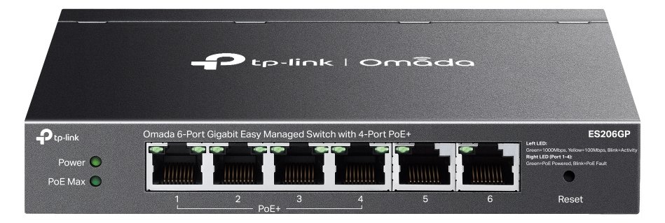 TP-LINK ES206GP New Omada Managed Switch - Switch - 1 Gbps