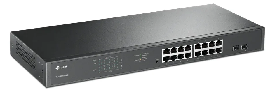 TP-LINK JetStream TL-SG1218MPE - Switch - Smart - 16 x 10/100/1000 (PoE+), Ansicht 2