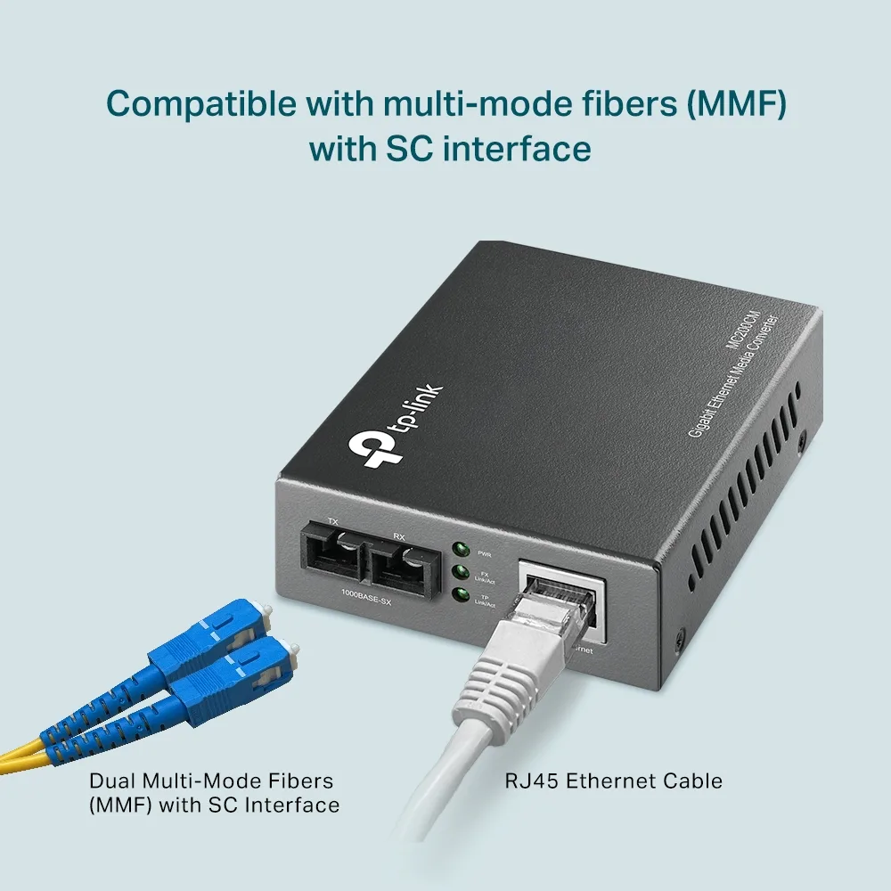 TP-LINK MC200CM - Medienkonverter - GigE - 1000Base-SX, 1000Base-T, Ansicht 2